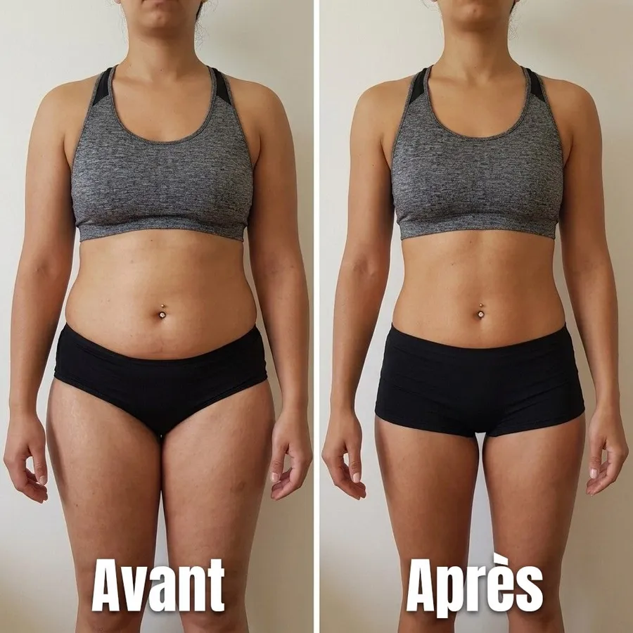 Transformation avant / après de une cliente